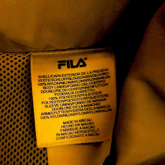 NEW FILA Gray & Black Wind Jacket-Size 2XB - Picture 5 of 8